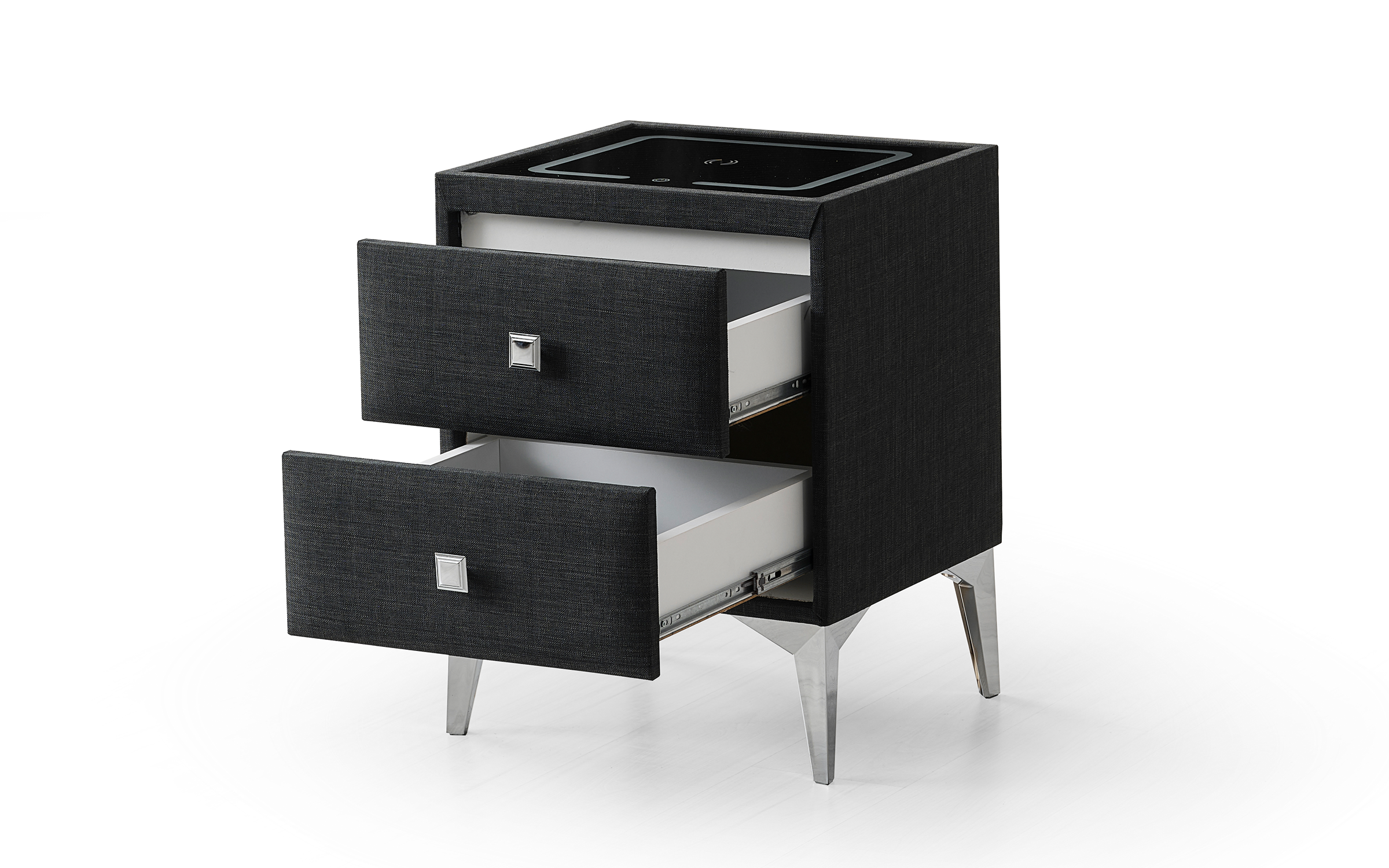 Noptiera Alfino Smart, antracit  2